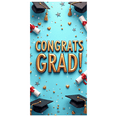 thumbnail image 2 of Graduation Celebration Backdrop Congratulation Banner Graduation Cap Diploma Stars for Party Supplies Photography Props Decors, 2 of 4