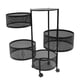thumbnail image 5 of Organizador Giratorio De Cocina, Estante De Almacenamiento Giratorio De Cocina, Valla Elevada Que Ahorra Espacio, Acero Al Carbono Para Frutas, 5 of 7