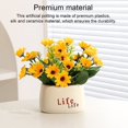 thumbnail image 3 of Simulation Bonsai Artificial Potting Fake Flower Silk Decorative Household Accessories Pressure Alleviation Sweet Gift, 3 of 10