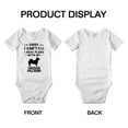 thumbnail image 3 of Sorry I Can't I Have Plans With My Swedish Vallhund Love Pet Dog Funny Baby Jumpsuits (White, 6-12 Months), 3 of 5