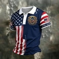 thumbnail image 2 of LTTVQM 250th Anniversary USA Shirt Mens Short Sleeve Flag T-Shirt American Patriotic 1776-2026 Crew Neck Pullover 4th of July Tops Navy 2XL, 2 of 7