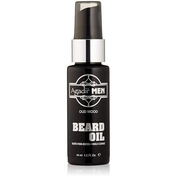 AGADIR Oud Wood Beard Oil, 1.5 Fl Oz
