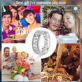 thumbnail image 4 of KUNSIR Vintage Band Ring with Hollow Heart Sterling Silver 925 Ring For Men Women Jewelry Gifts Size 8, 4 of 4