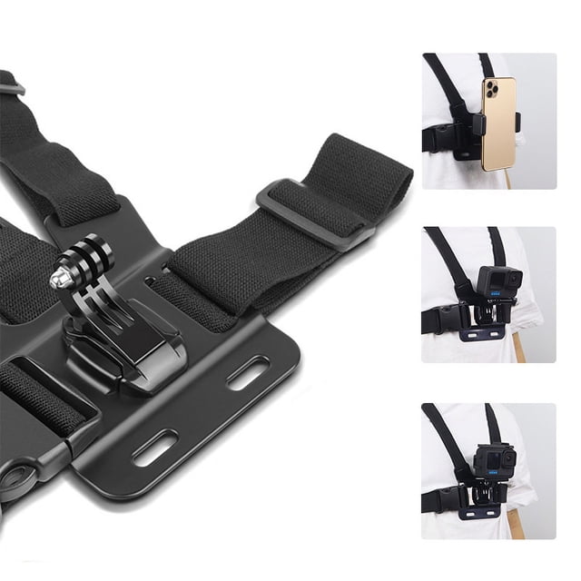 Camera Chest Strap,Cameras Chest Harness Set Camera Chest Mount Sports Cameras Chest Harness Set Multi-Functional