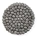 thumbnail image 3 of Global Groove GLG50052-01L Hand Crafted Felt Ball Trivets, Round - Dark Grey, 3 of 4