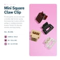 thumbnail image 2 of Gimme Beauty Mini Square Claw Clip Set - Small Hair Accessories - Perfect for Bangs & Fine Hair - Firm, Tension-Free Hold for Everyday Hairstyles - 12 Pack, 2 of 6