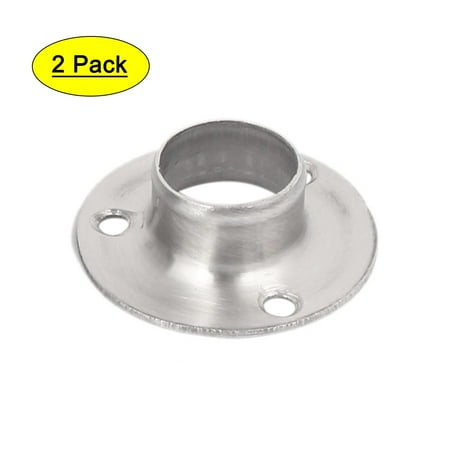 

Unique Bargains 19mm Dia Wardrobe Hanging Flange Pipe Rail Rod End Support Bracket 2PCS
