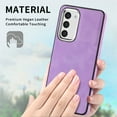thumbnail image 2 of Dteck for Samsung Galaxy S23 Ultra Case, Slim Skin-Friendly PU Leather with Anti-Scratch Microfiber Lining Protective Back Cover,Purple, 2 of 8