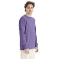 thumbnail image 4 of Hanes Long Sleeve Cotton T-Shirt Unisex Garment Dyed Tee Crewneck Cotton, 4 of 7