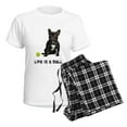 thumbnail image 4 of CafePress - French Bulldog Life Women's Light Pajamas - Women's Short Sleeve Print T-Shirt and Pants Light Cotton Pajama Set, 4 of 7