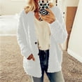 thumbnail image 2 of BRDFRL Women's Chunky Popcorn Cardigan Oversized Open Front Boyfriend Batwing Long Sleeve Fuzzy Knit Sweaters Cardigans White XL, 2 of 8