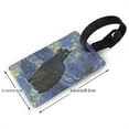 thumbnail image 2 of Hirioo Shambhala Cat In Van Gogh Impressionist for Luggage ID Tag with Adjustable Strap Travel Baggage Bag Tags Suitcase Identify Labels for Women Men, 2 of 7