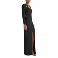 thumbnail image 2 of Safiyaa BLACK Women's Trixie Embellished Crepe Gown, US 4, FR 36, 2 of 4
