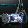 thumbnail image 5 of SANOPY 250W Electric Scooter Adults,20Miles Range & 15.5 Mph, 6.5" Solid Tires,Max Load 220 Lbs,Commuting E Scooter,Black, 5 of 8