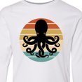 thumbnail image 4 of Inktastic Octopus Retro Vintage Sunset Long Sleeve Youth T-Shirt, 4 of 5