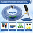 thumbnail image 6 of Adjustable Long-Range External Nozzle Kit 4-4.5 GPM 18FT 1/4" Quick Connect Brass Fittings at Nozzle and Screen Easy Assembly with Hot Water Soak 2500-4000 PSI for Ground House Washing, 6 of 6