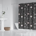 thumbnail image 2 of Dark Grey Mystical Pattern Shower Curtain 72"x84" ,Bathroom Decorative Shower Curtains Set with 12 Hooks,Modern Waterproof Washable Shower Curtain, 2 of 6