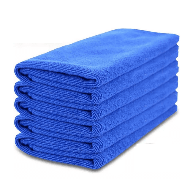 6 Pzs Toalla Microfibra Auto Paño Seco Con Toalla Superfina azul