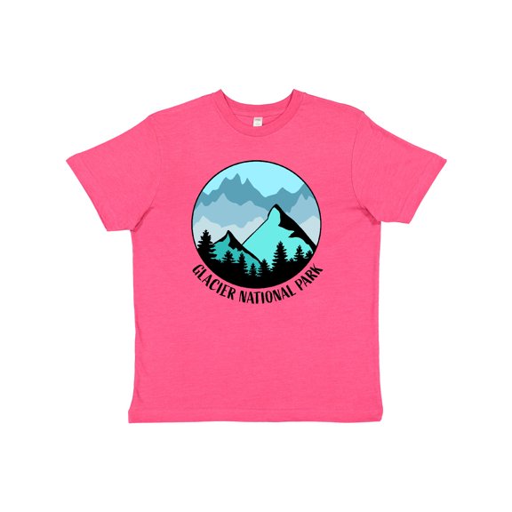 Inktastic Glacier National Park Montana Mountains Youth T-Shirt