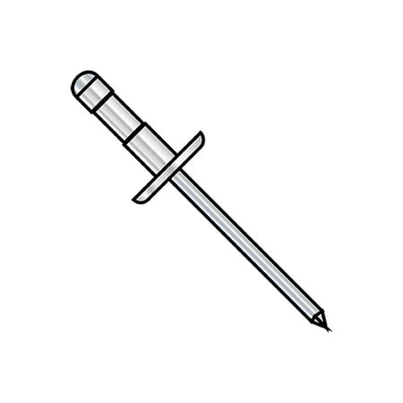 

5/32X.046-.250 Low Profile Multi Grip Rivet Zinc (Pack Qty 7 000) BC-L-0512Y