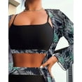 thumbnail image 3 of Savvy and Selah 3 Piece Swimsuits for Women Printed Bikini Set with Cover Up and Sexy Bathing Suit for Women, 3 of 5