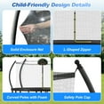 thumbnail image 4 of 14FT Trampoline with Basketball Hoop, Round Outdoor Trampoline with Enclosure Net & Curved Poles & Ladder, 4 of 8