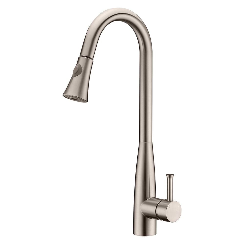 Fontaine Bianka Brushed Nickel 1 Handle Pull Down Kitchen Faucet Departments