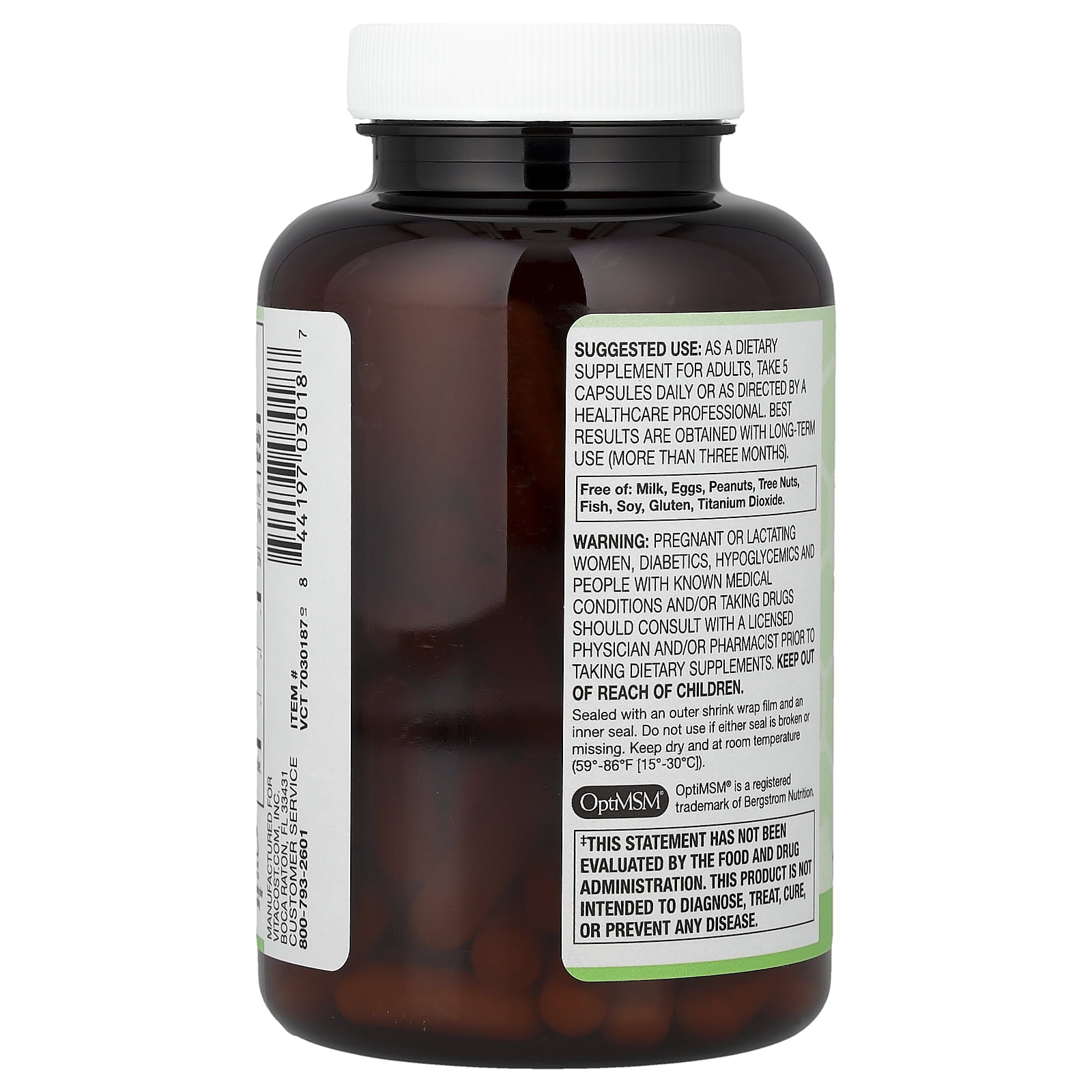 Vitacost Synergy®, Glucosamine, Chondroitin & MSM, 120 Capsules