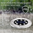 thumbnail image 3 of Luz solar al aire libre, 8 LED, paquete de 8 focos, lámpara solar para jardín, impermeable, IP65, luz decorativa para césped, para camino, jardín, terraza, patio, césped, blanco frío, 8 piezas, 3 of 6