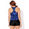 thumbnail image 4 of Swimsuits for All Chlorine Resistant Racerback Tankini Set With Boy Short, 4 of 5