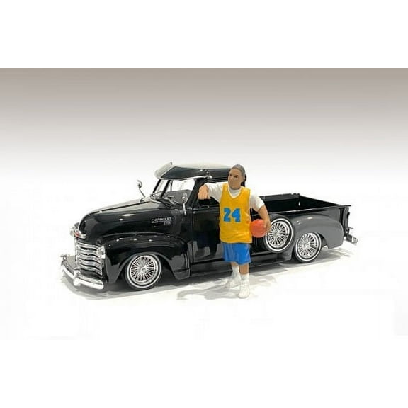 Lowriderz Figure II, Yellow and Blue - American Diorama 76275 - 1/18 scale Figurine - Diorama Accessory