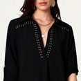 thumbnail image 5 of ShaoRunShi Beach Cover Ups for Women Long Sleeve V Neck Collared Shirts Bikini Swimsuit Coverup Beach Shirt Dress, 5 of 6