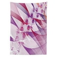 thumbnail image 3 of Ambesonne Floral Tablecloth Rectangular Table Cover, Digital Colored Flowers, 52"x70", Violet Pink, 3 of 4