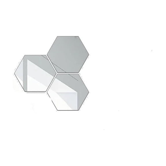 3/6/12pcs 3D Hexagon Mirror Wall Sticker DIY TV Background Living Room Stickers Wall Decor Bedroom Bathroom Home Decoration