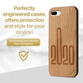 thumbnail image 2 of Case Yard Wooden Case Outside Soft TPU Silicone, Slim Fit Shockproof Wood Protective Phone Cover for Girls Boys Men and Women, Supports Wireless Charging 2020 Design case for iPhone-8-Plus, 2 of 7