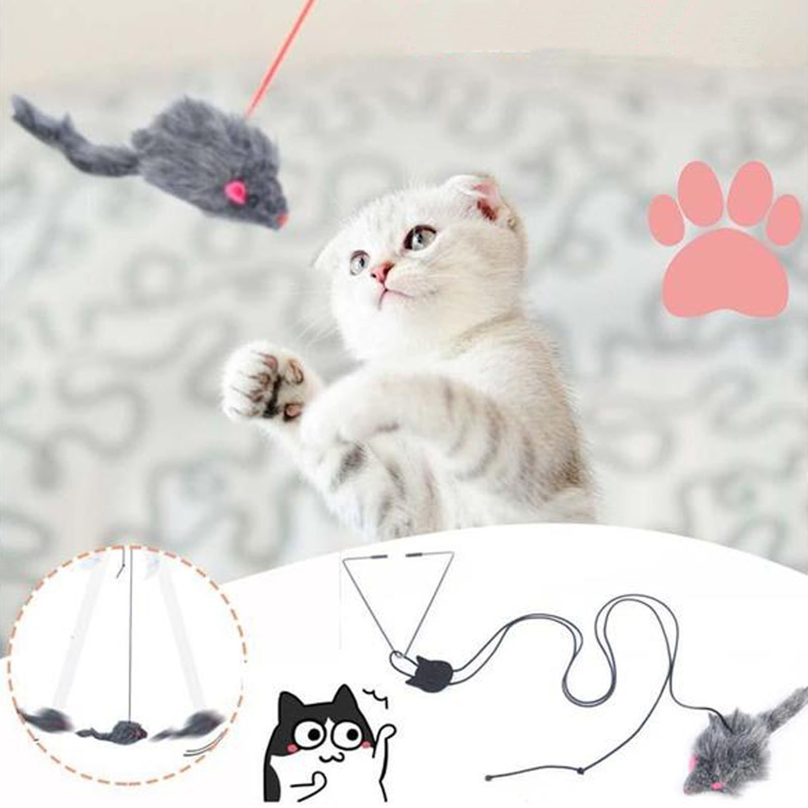 Interactive Cat Toys with Feather Teasers for Indoor Bahrain Ubuy
