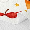 thumbnail image 5 of Homewish Halloween Ghost Witch Hat Quilt Full for Boys Girls, Fall Harvest Maple Leaf Full Bedspread Sets, 3-Piece, 5 of 7
