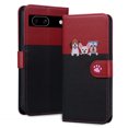 thumbnail image 1 of Compatible with Google Pixel 7A Cute Animals Pattern Wallet Case with Card Slots Flip Cover, 1 of 5
