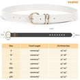 thumbnail image 7 of WHIPPY Women's Leather Belt Gold Buckle Plus Size Waist Belts for Jeans Dresses, 7 of 7