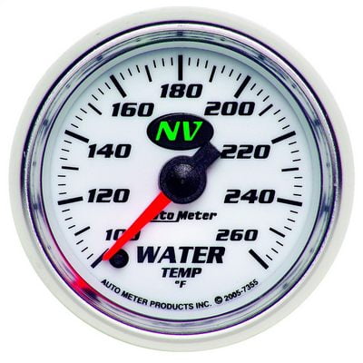 Auto Meter NV Electric Water Temperature Gauge - 7355