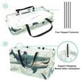 thumbnail image 4 of Shark Large Capacity Reusable Foldable Oxford Cloth Storage Bin Shopping Basket Shopping Bag Grocery Bags, 4 of 7