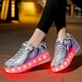 thumbnail image 3 of YAZI Kids Roller Shoes Boy Girl Sneakers with Wheels Become Sport Sneaker with Led for Christmas Birthday Children Show Gift, 3 of 13