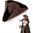 thumbnail image 1 of Pirate Hat For Adult Halloween Hats For Adults Colonial Style Tricorn Hat Suitable Banmo, 1 of 5