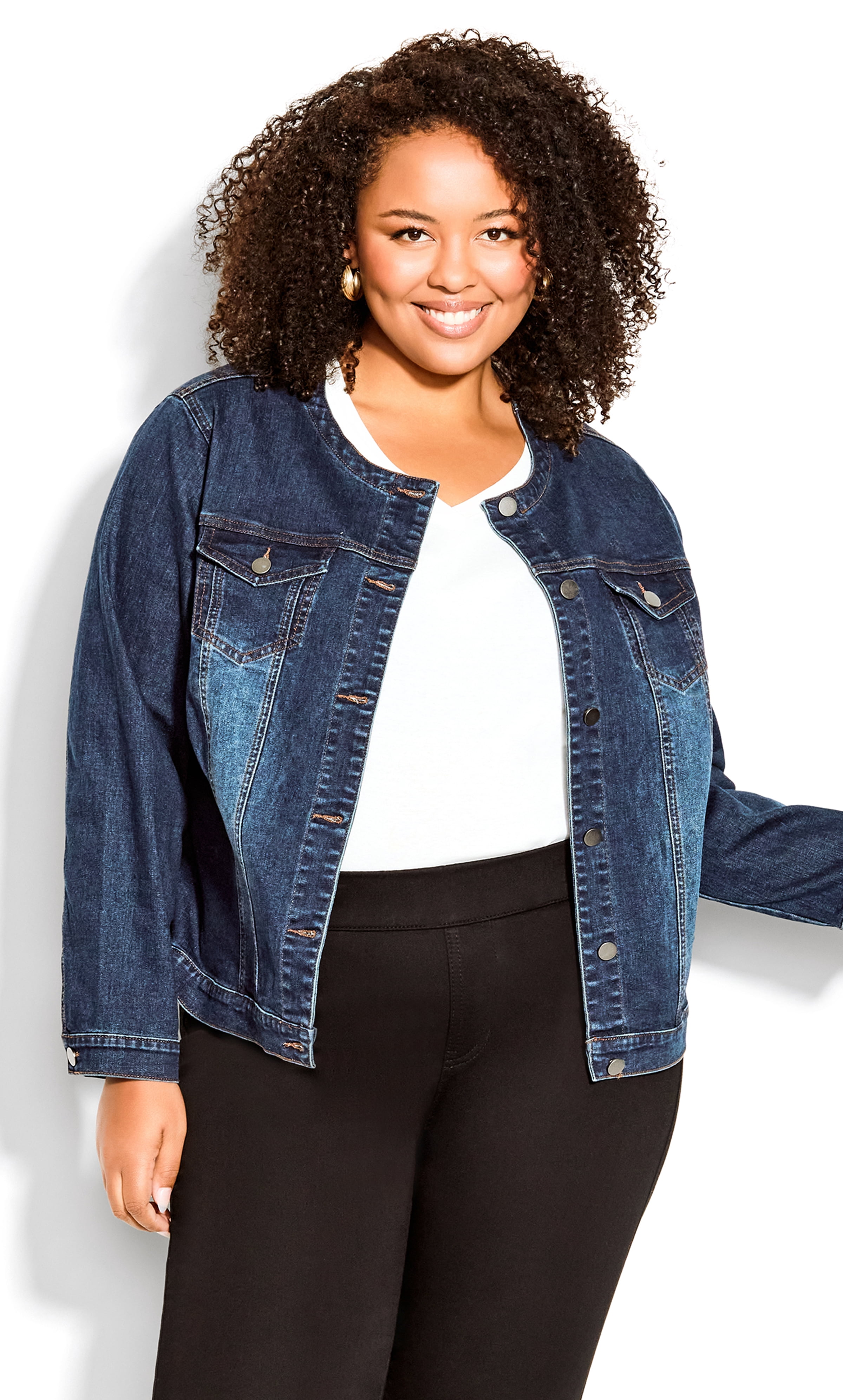 AVENUE Womens Plus Size Phoebe Denim 
