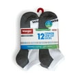 thumbnail image 5 of Wrangler Essential Cool Comfort Low Cut Socks, Full-Cushion Socks for Men, 6-12, White, 12-Pack, 5 of 8