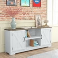 thumbnail image 3 of FESTIVO 70" Farmhouse TV Stand Console for TVs up to 75 inch - 70" in Width Grayish-white, 3 of 6