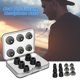 thumbnail image 4 of Puntas para los oídos de silicona con espuma viscoelástica que aíslan el ruido cómodas para los auriculares internos (negro), 4 of 7