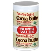 Fruit of the Earth Cocoa Butter with Aloe & Vitamin E Skin Care Cream Super Value, 4 oz, 2 Count