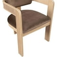 thumbnail image 3 of Pemberly Row Contemporary Brown Velvet Dining Chairs (Set of 2), 3 of 10