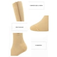thumbnail image 6 of 1/2/3/5 Pairs 20-30mmhg Compression Socks with Zipper for Men & Women Close Toe Knee High Sports Clothing Stocking Athletic Socks, 6 of 8